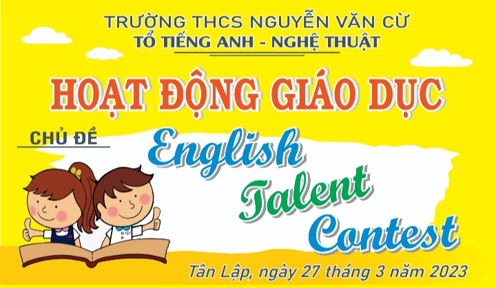 HOẠT ĐỘNG GIÁO DỤC CHỦ ĐỀ “ ENGLISH TALENT CONTEST” HOẠT ĐỘNG GIÁO DỤC CHỦ ĐỀ “ ENGLISH TALENT CONTEST”