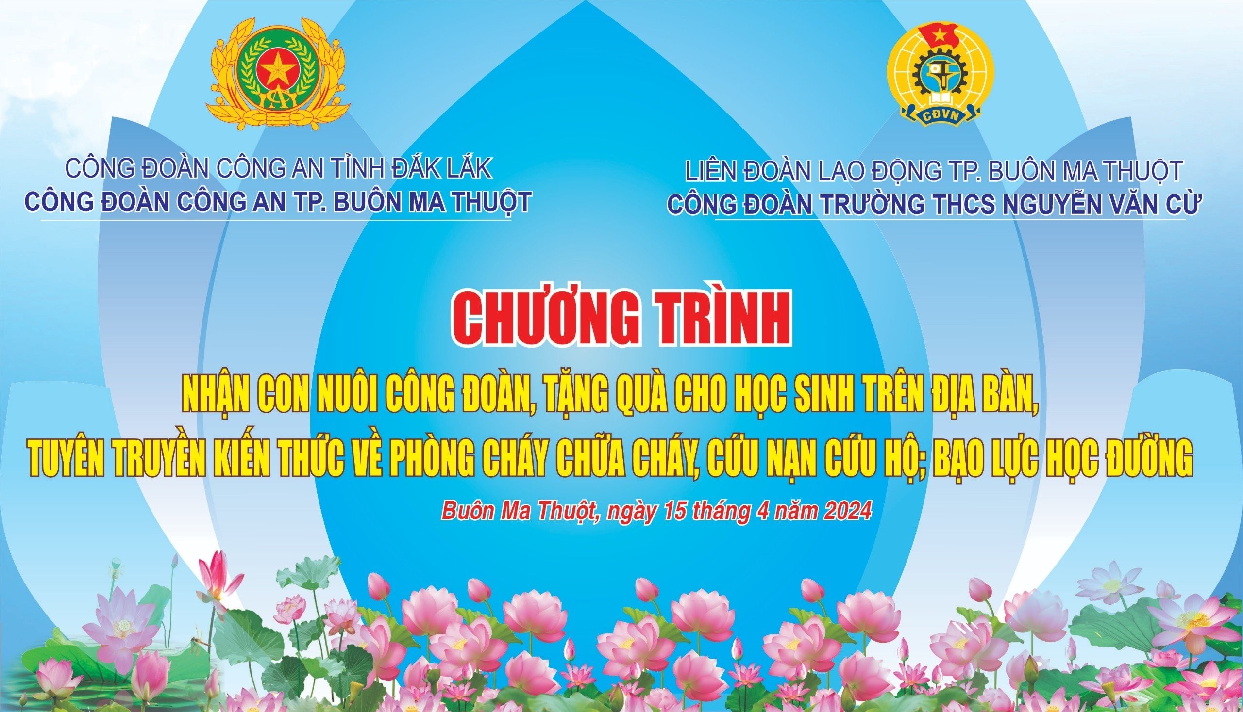 CHƯƠNG TRÌNH PHỐI HỢP HOẠT ĐỘNG CÔNG ĐOÀN